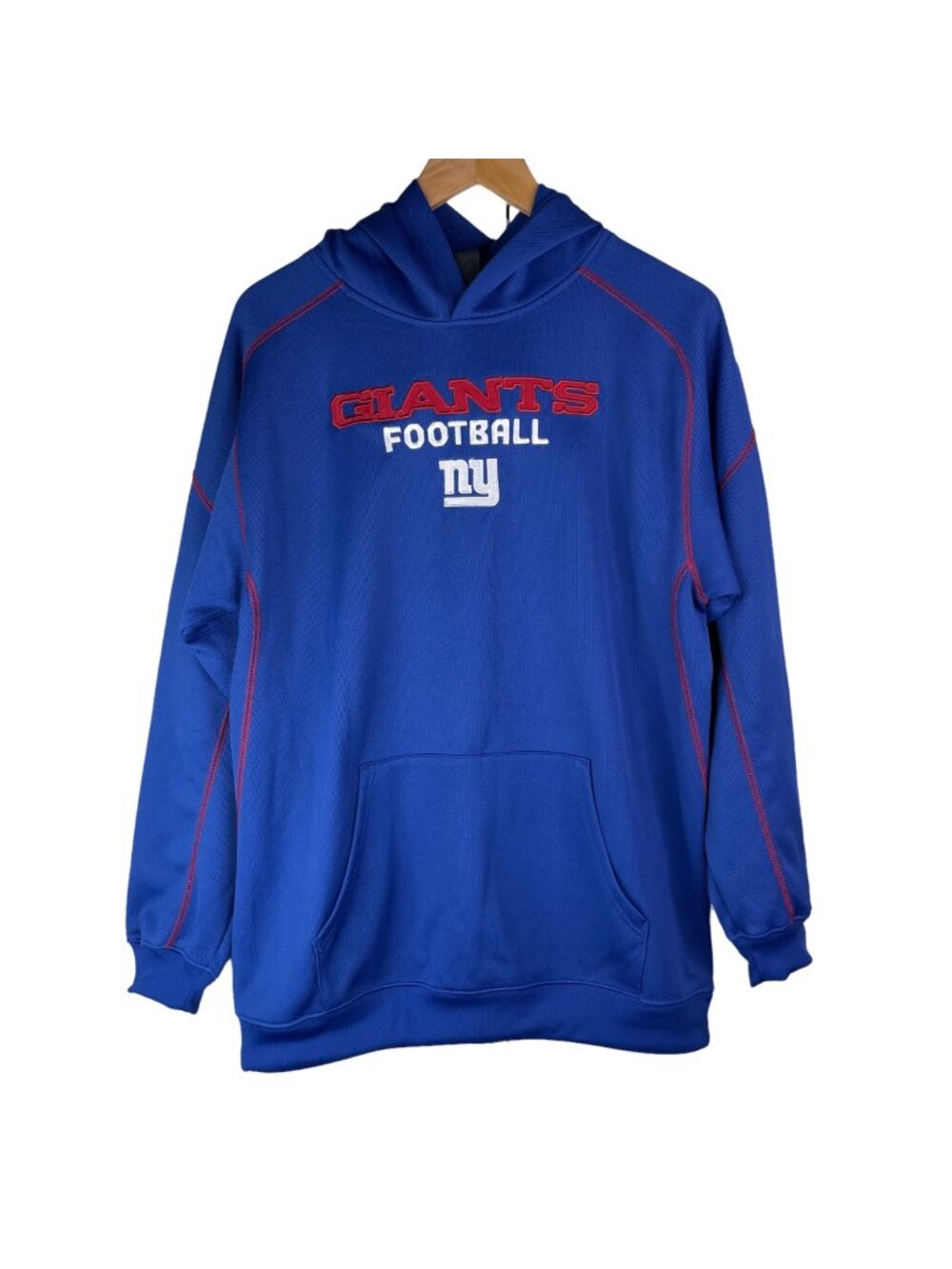 Reebok Sweatshirt Hoodie Boys XL 18/20 NY Giants Football NFL Team Hooded Blue